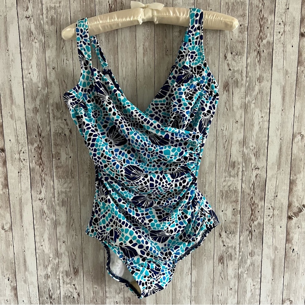 Miraclesuit Sanibel One Piece Swimsuit Shell Tile 8